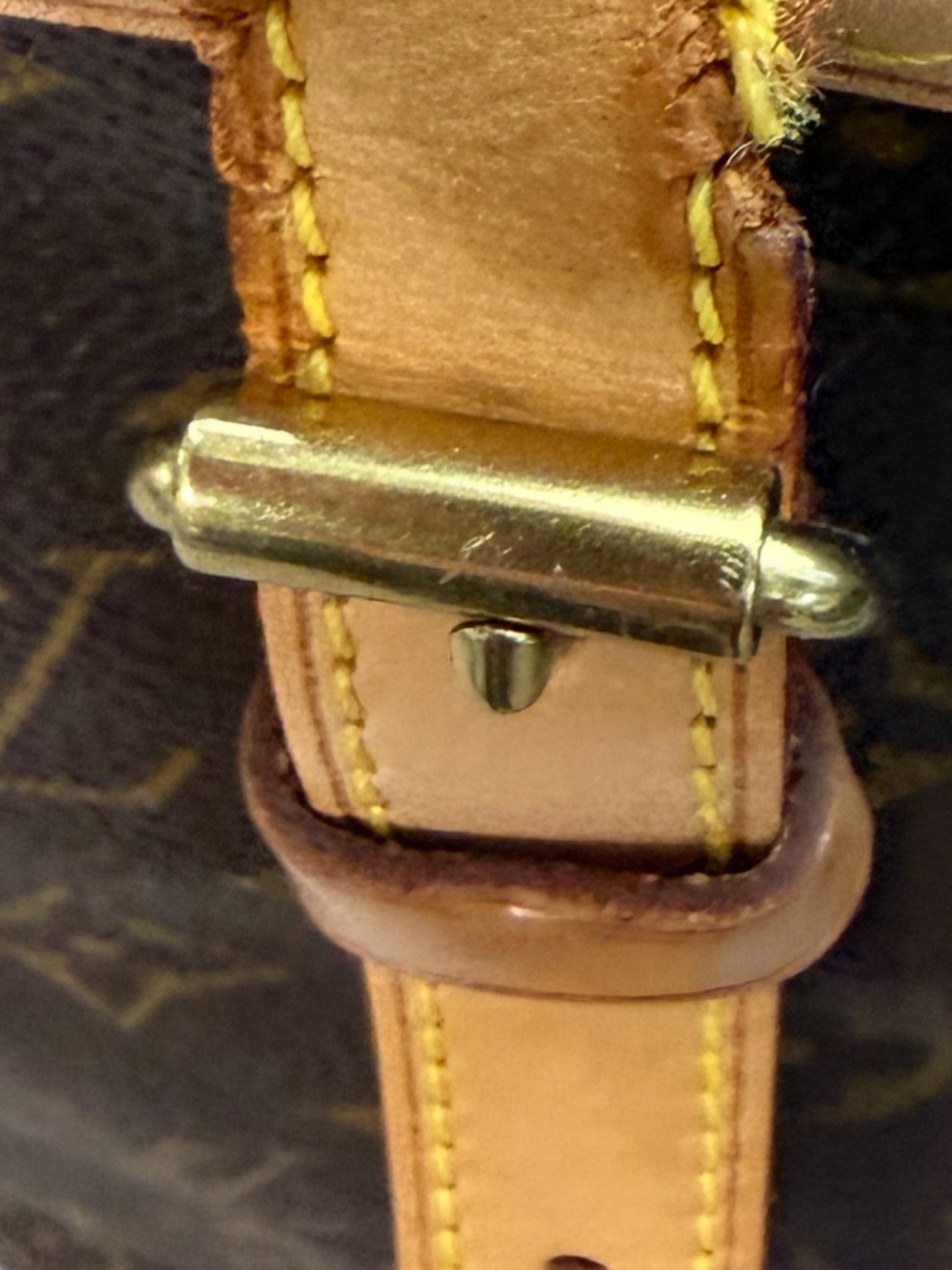 Louis Vuitton Monogram Canvas Bucket Tote with Tan Leather recently new interior - Picture 4 of 10